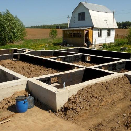 Наливной фундамент для дома
