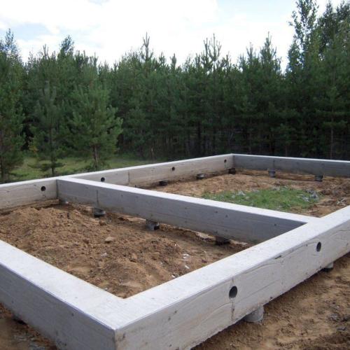 Бетонный ленточный фундамент