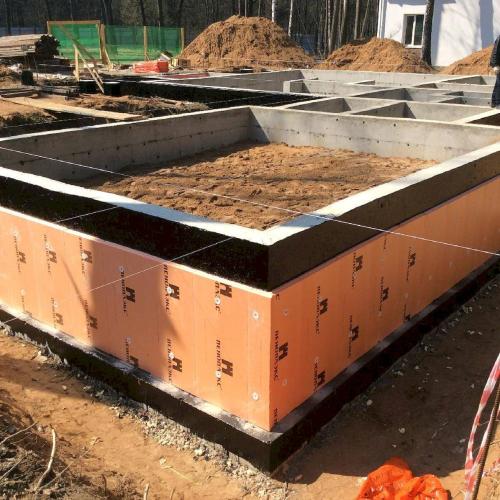 Опалубка ленточного фундамента