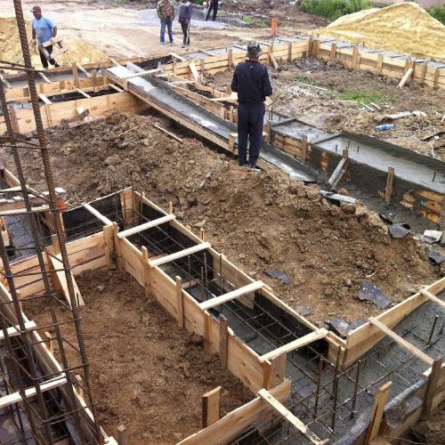 Технология заливки фундамента из бетона