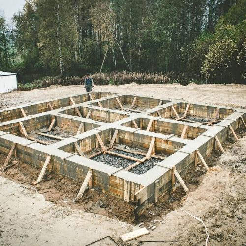 Ленточный фундамент для дома