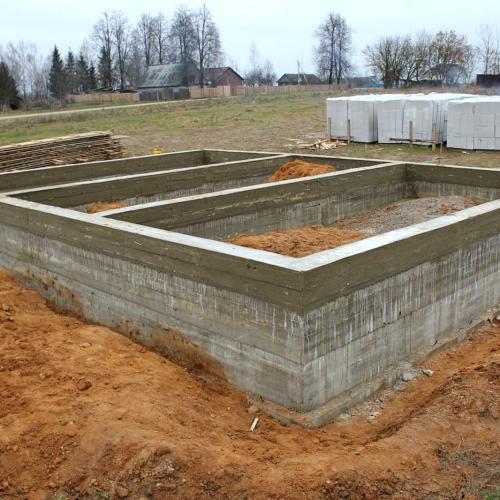 Заливной фундамент