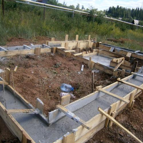 Подготовка для заливки