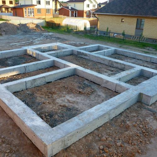 Ленточный фундамент для дома