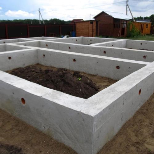 Ленточный фундамент под дом