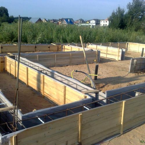 Подготовка под заливку бетоном