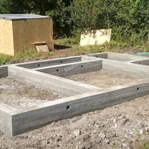 Простой ленточный фундамент