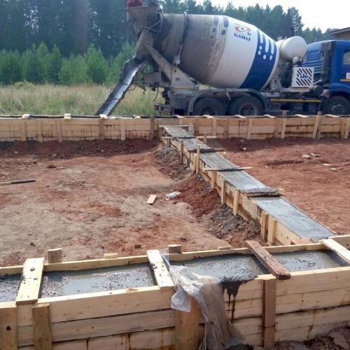 Устройство ленточного фундамента