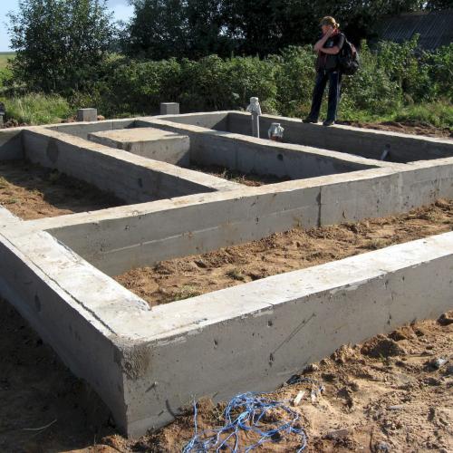 Ленточный фундамент под кирпич