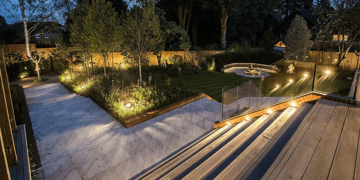 Установка садово-парковых светильников